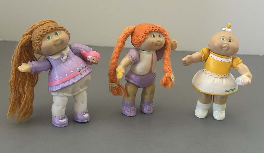 Cabbage Patch Kids Poseable Figure Lot 1984 Vintage Lot of 3 READ